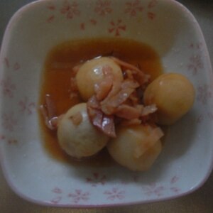 京風お惣菜♪　「里芋とベーコンの煮物」